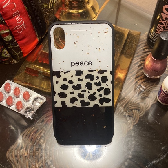 Peace leopard iphone XR case - Picture 2 of 2